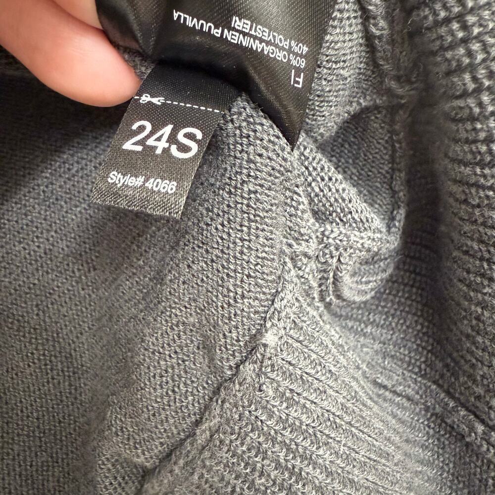 Kuhl Geneva Long Open Front Cardigan Dark Gray Sz M Casual Comfort Minimalist - Picture 4 of 8